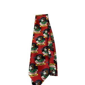 Rubies Costumes Co. USA "You Sleigh Me" Red Christmas tie Santa Claus‎